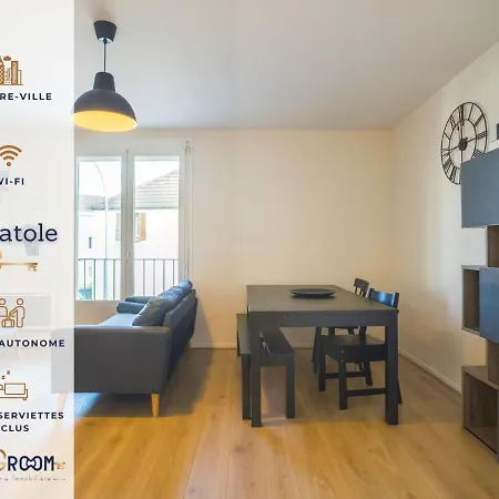 L'anatole - Wifi - Parking - Centre Apartment *